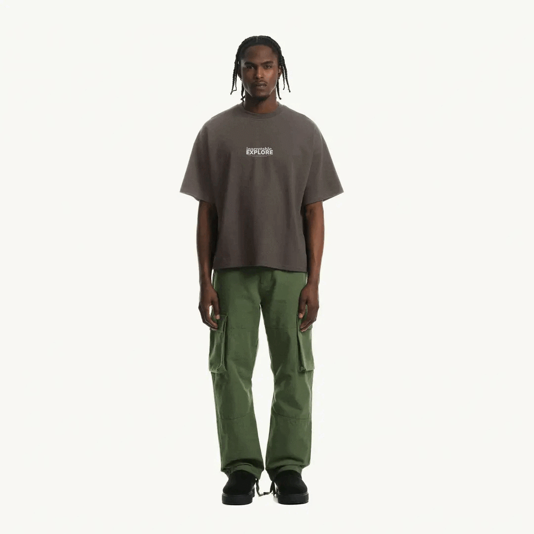 T-SHIRTS GRIS PIGMENTÉ OVERSIZED inarretable.