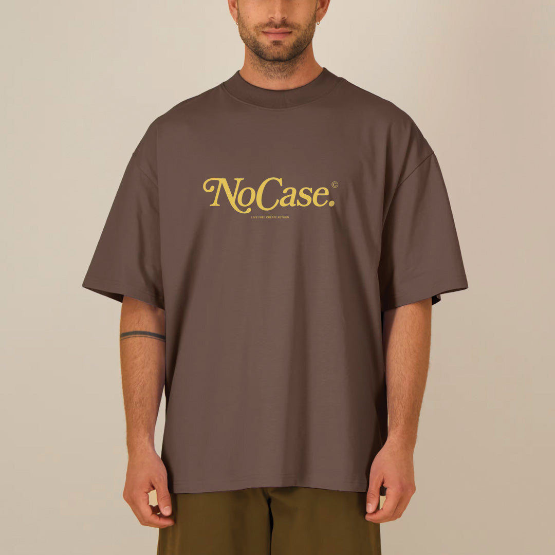 T-SHIRTS MARRON OVERSIZED nocase.