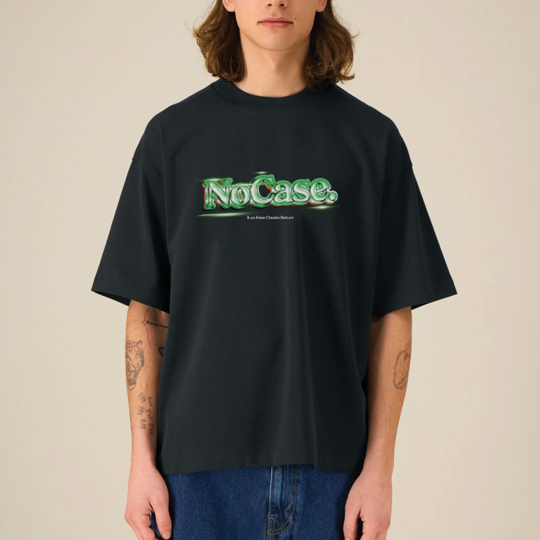 T-SHIRTS NOIR BOXY nocase.