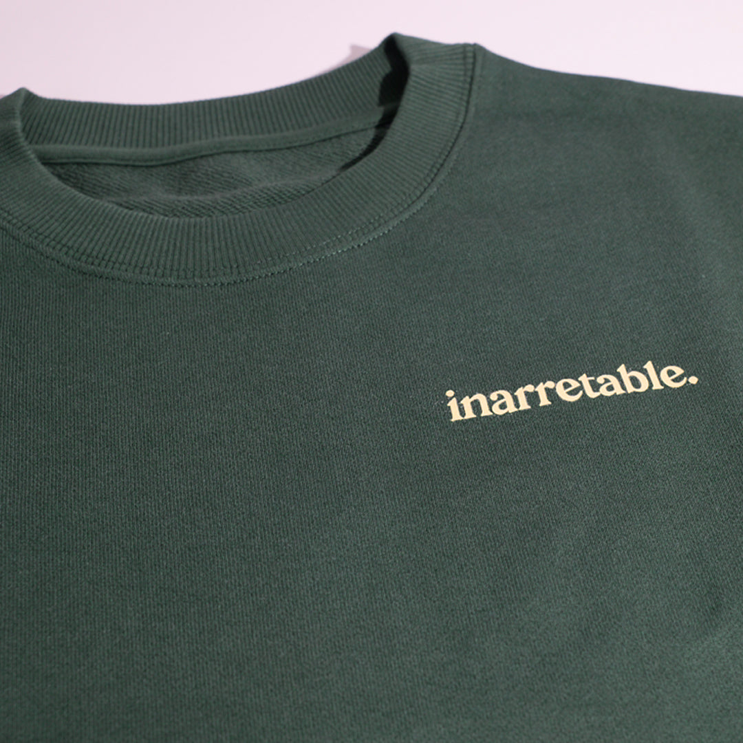 CREWNECK WILD GREEN OVERSIZED inarretable.