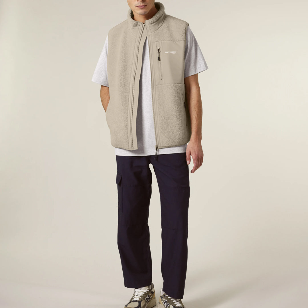 VESTE SHERPA SANS MANCHES UNISEXE CRÈME NoCase. (Copie)