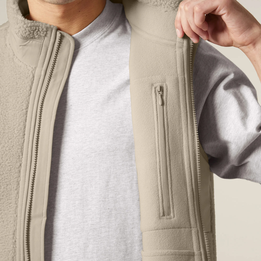 VESTE SHERPA SANS MANCHES UNISEXE CRÈME NoCase. (Copie)